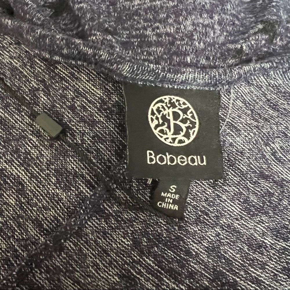 Bobeau blue star print open cardigan knit top - Picture 4 of 4